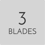 Windmill designer fan features 3 blades