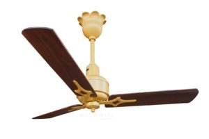 Heritage 1910 is a designer ceiling fan from the 1900 era. it features casted handmade flower shaped canopy at the top. True heritage design from Windmill designer fans