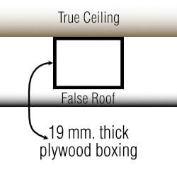 Ceiling fan installation on Low ceiling height with wood boxing no fan rods